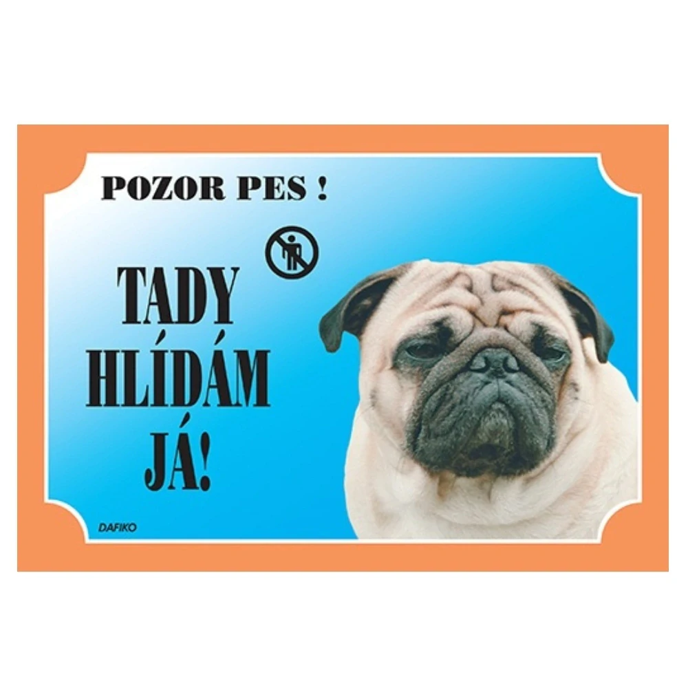 Cedulky Pozor pes