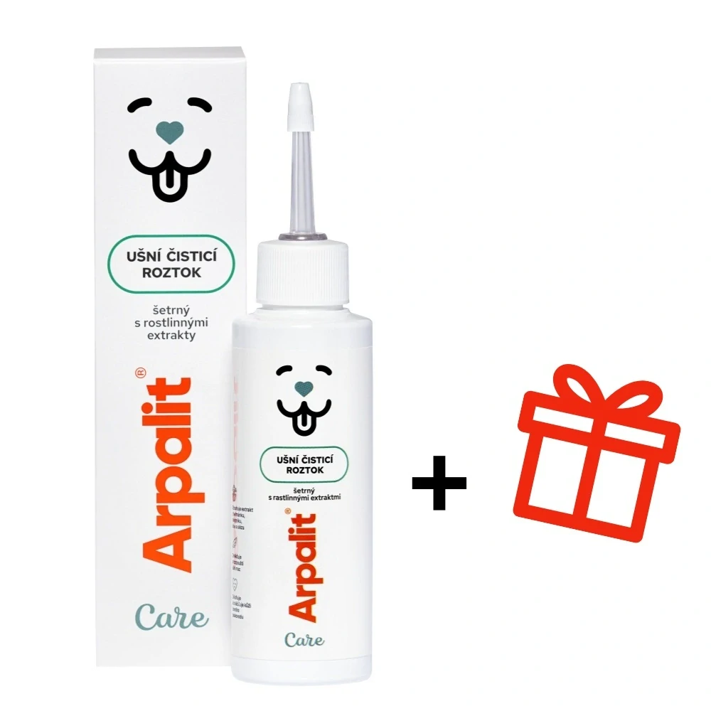 Arpalit Care Ušní čistící roztok s rostlinými extrakty 100 ml + DÁREK