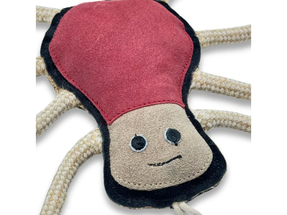 PafDog® pavouk Pajky z kůže a juty - 38 cm