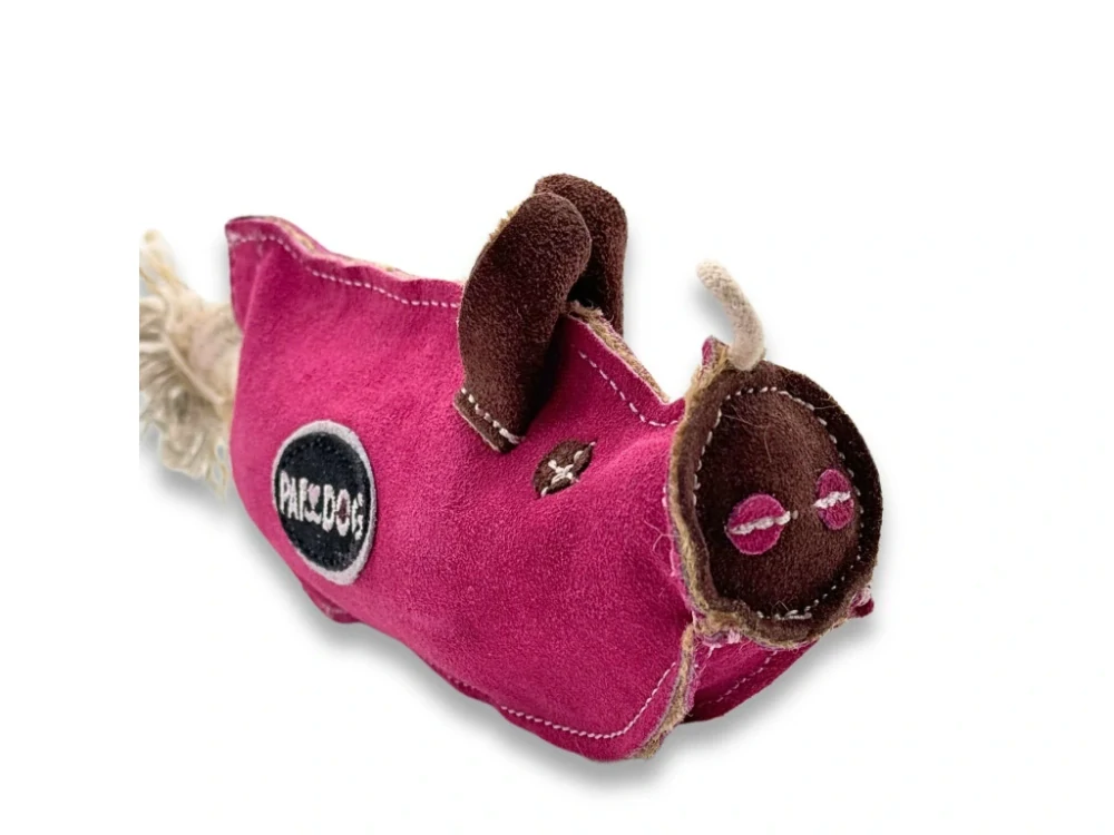 PafDog® Prasátko Pinky z kůže a juty - 25 cm