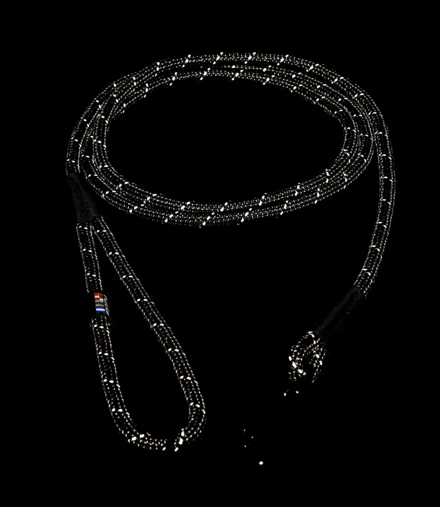 Lanové vodítko pro psy 150 cm × 10 mm, černá