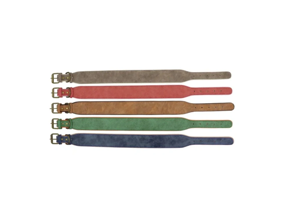 Široký kožený obojek pro velké psy