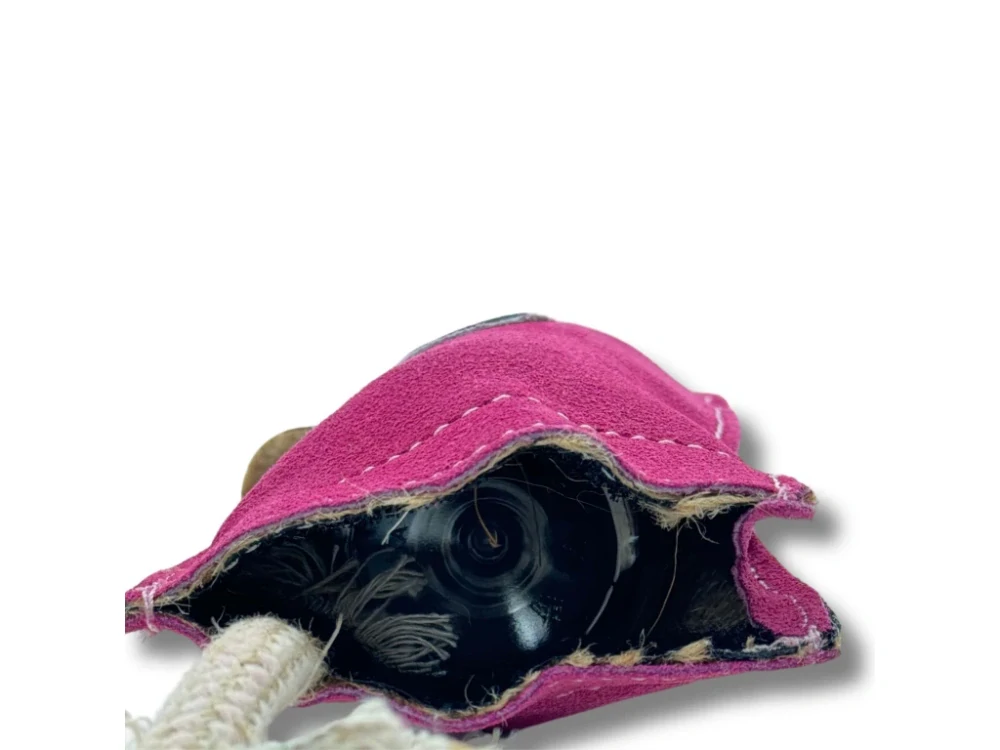 PafDog® Prasátko Pinky z kůže a juty - 25 cm