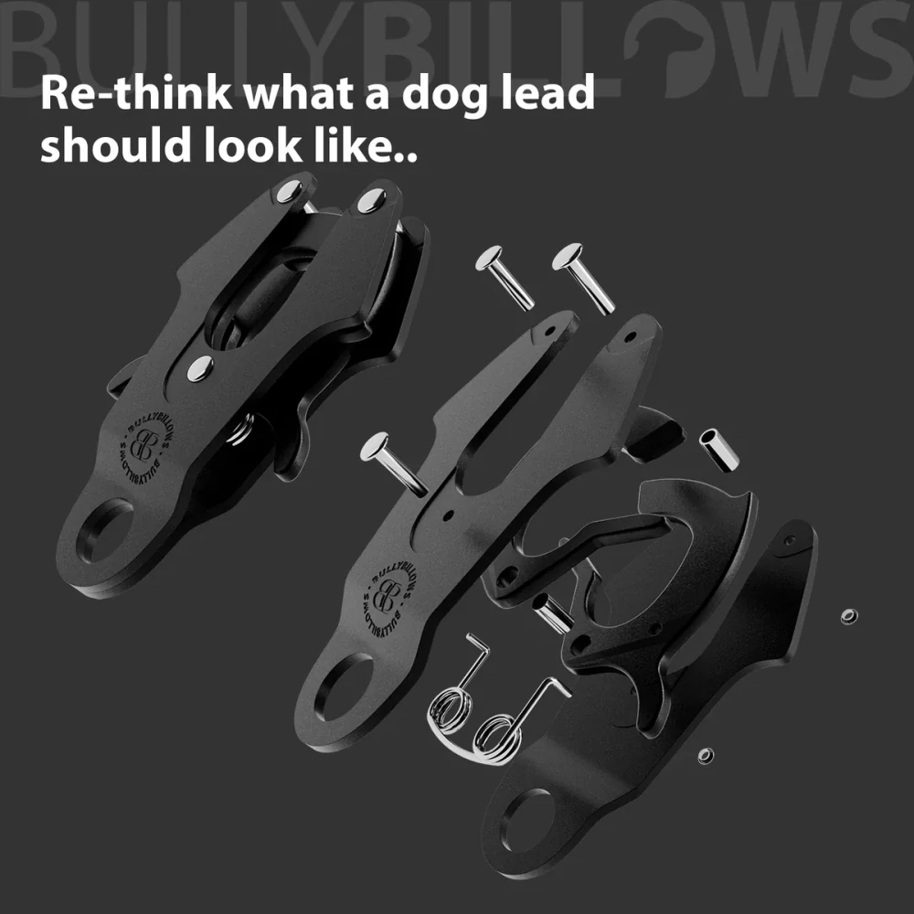 BullyBillows vodítko Combat - 1,4m, černé