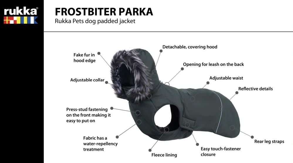 Zimní psí parka Rukka