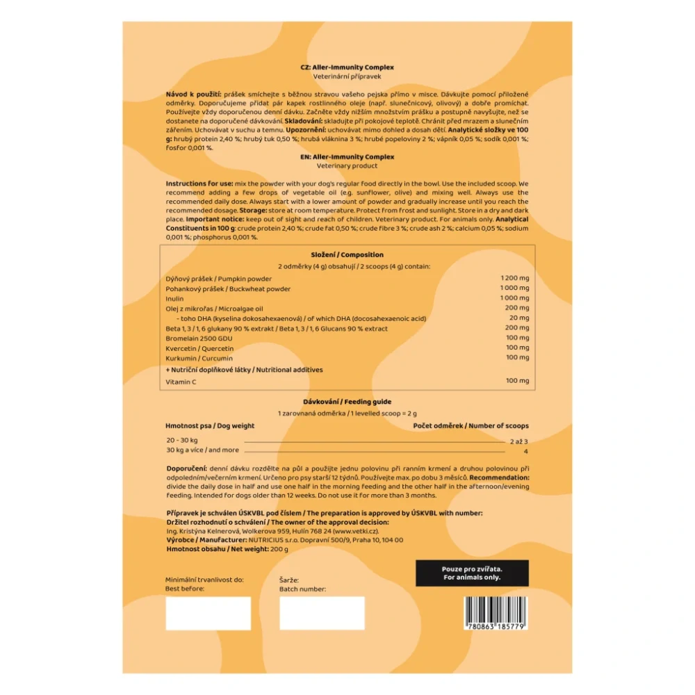 VETKI - Aller-Immunity Complex pro velké psy – 200 g