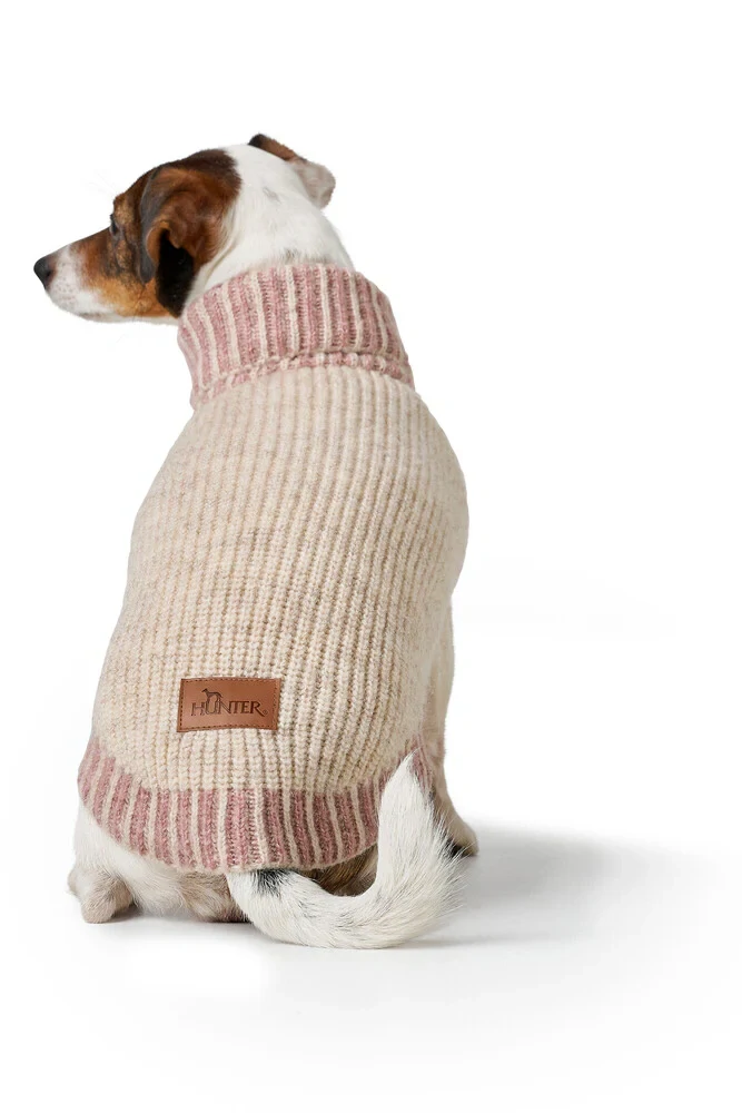 Hunter set ODENSE svetr a čepice - krémová