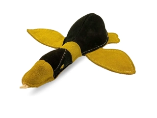 PafDog® Kachna Doris z kůže a juty - 30 cm