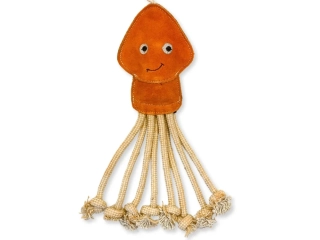 PafDog® Oliheň Ollie z kůže a juty, se zvukem - 40 cm