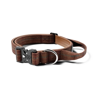 BullyBillows obojek Combat classic 2,5 cm - hnědá