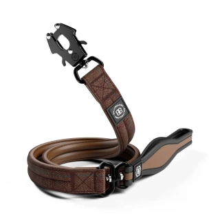 BullyBillows vodítko Combat Mini Classic - 1,2m, hnědá, tvíd