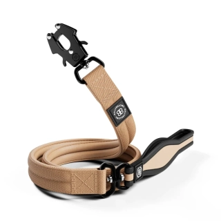 BullyBillows vodítko Combat Mini - 1,2m, béžové