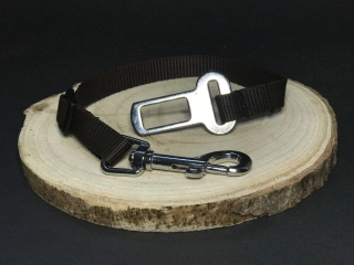 Bezpečnostní pás do auta pro malé psy – 50 cm × 16 mm, černá