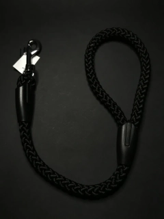 Vodítko "ucho" pro psy Palkar – 55 cm × 14 mm, černá