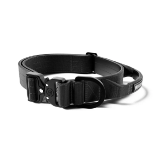 BullyBillows KOMBO - obojek Combat 4 cm + vodítko Combat 1,4m - černá